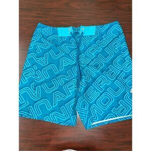 Under Armour Mens Swim Trunks Loose Fit Size 36